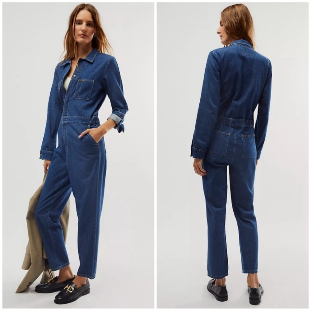 Lee Women's Classic Blue Denim Overalls
